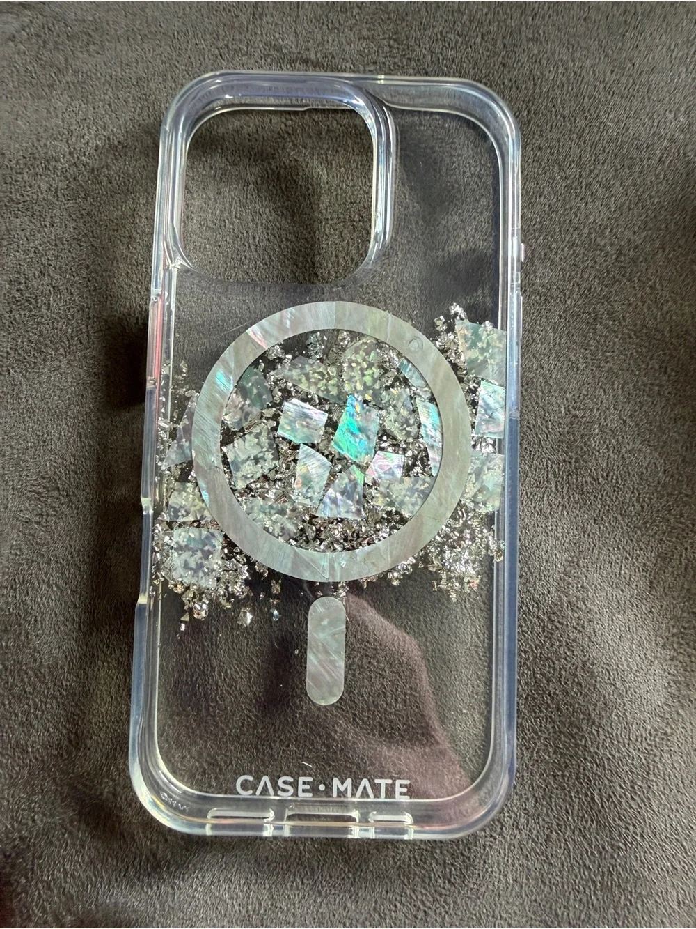 Case-Mate Clear Iridescent Glitter MagSafe Phone Case - Clear-16Pro